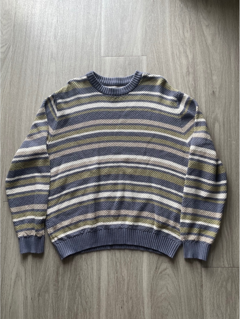 Sun + Stone Striped Sweater Large
